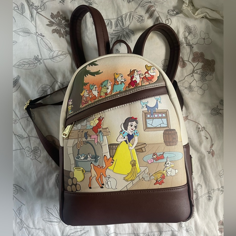 Loungefly Disney Snow White and Seven Dwarfs Multi Scene Womens backpack